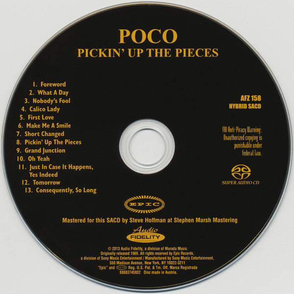 Poco (3) : Pickin' Up The Pieces (SACD, Hybrid, Album, Ltd, Num, RE)