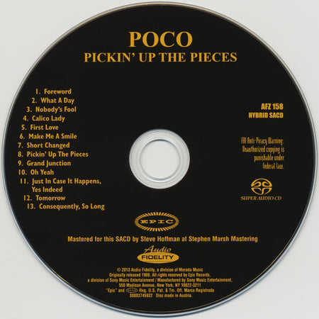Poco (3) : Pickin' Up The Pieces (SACD, Hybrid, Album, Ltd, Num, RE)
