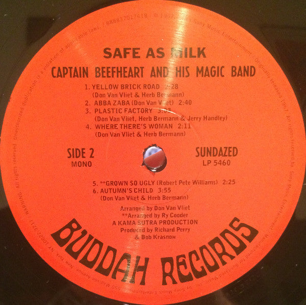 Captain Beefheart And His Magic Band* : Safe As Milk (LP, Album, Mono, RE)
