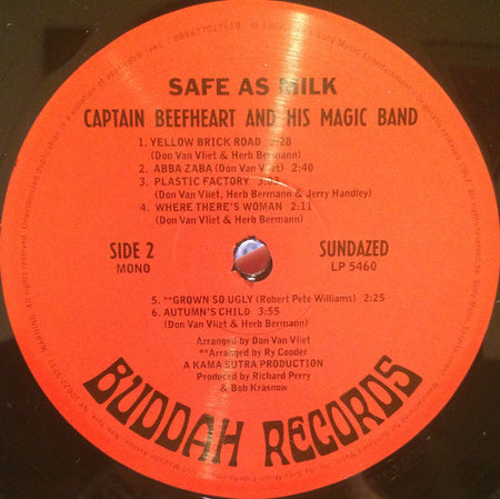 Captain Beefheart And His Magic Band* : Safe As Milk (LP, Album, Mono, RE)