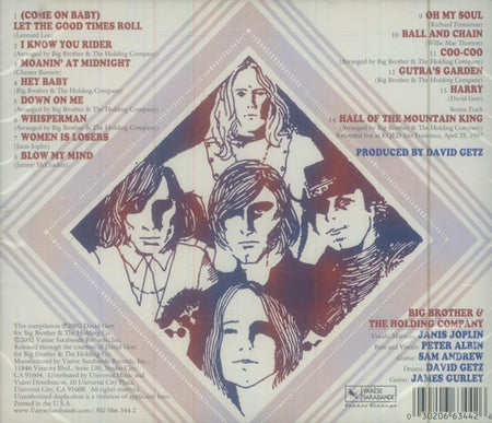 Big Brother & The Holding Company : Live In San Francisco, 1966 (CD)