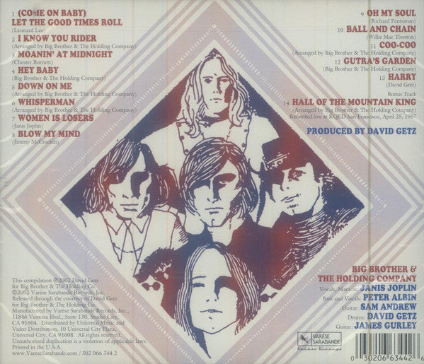 Big Brother & The Holding Company : Live In San Francisco, 1966 (CD)