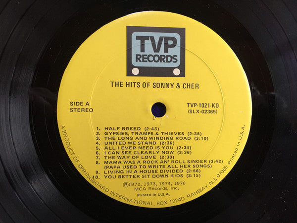 Sonny & Cher : The Hits Of Sonny & Cher (LP, Comp)