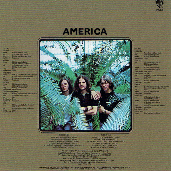 America (2) : America (SACD, Hybrid, Album, Ltd, Num, RE, RM)