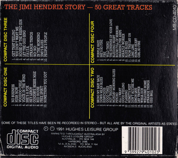 Jimi Hendrix : The Jimi Hendrix Story (4xCD, Comp)