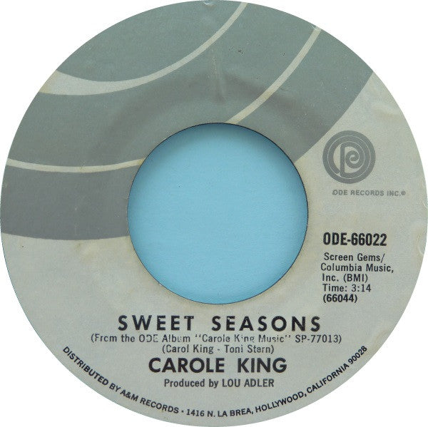 Carole King : Sweet Seasons / Pocket Money (7", Single, Styrene, Mon)