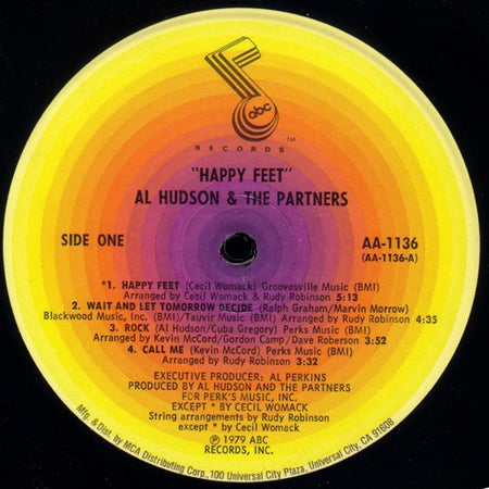Al Hudson & The Partners : Happy Feet (LP, Album, Glo)