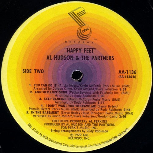 Al Hudson & The Partners : Happy Feet (LP, Album, Glo)