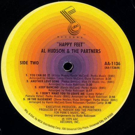 Al Hudson & The Partners : Happy Feet (LP, Album, Glo)