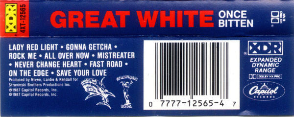 Great White : Once Bitten (Cass, Album, Dol)