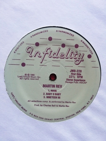 Martin Rev : Martin Rev (LP, Album, RE, Unofficial)