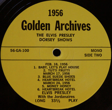 Elvis Presley : Dorsey Shows  (LP, Comp, Mono, Unofficial)