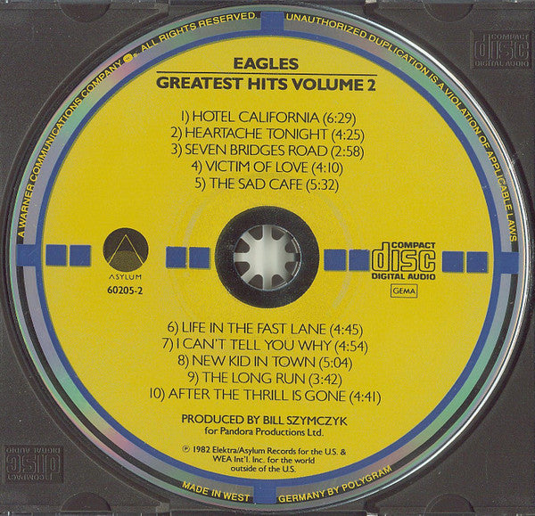 Eagles : Greatest Hits Volume 2 (CD, Comp, RE, Tar)