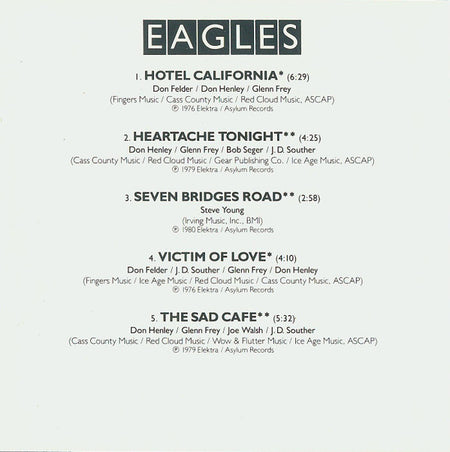 Eagles : Greatest Hits Volume 2 (CD, Comp, RE, Tar)