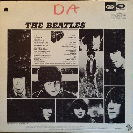 The Beatles : Rubber Soul (LP, Album, Mono, Pin)