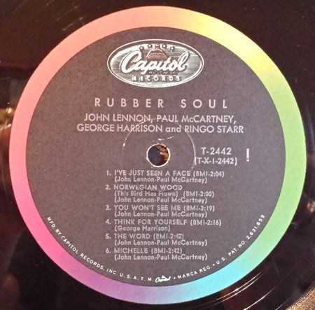 The Beatles : Rubber Soul (LP, Album, Mono, Pin)