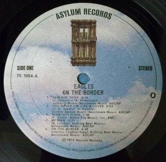 Eagles : On The Border (LP, Album, RP, San)