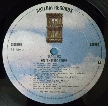 Eagles : On The Border (LP, Album, RP, San)