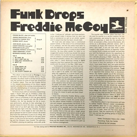 Freddie McCoy : Funk Drops (LP, Mono)