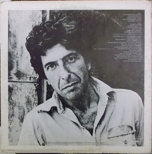 Leonard Cohen : New Skin For The Old Ceremony (LP, Album, RE, 2nd)