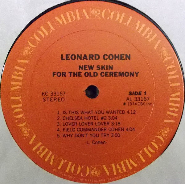 Leonard Cohen : New Skin For The Old Ceremony (LP, Album, RE, 2nd)