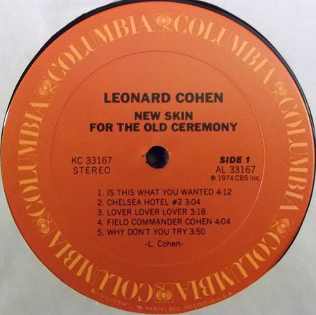 Leonard Cohen : New Skin For The Old Ceremony (LP, Album, RE, 2nd)