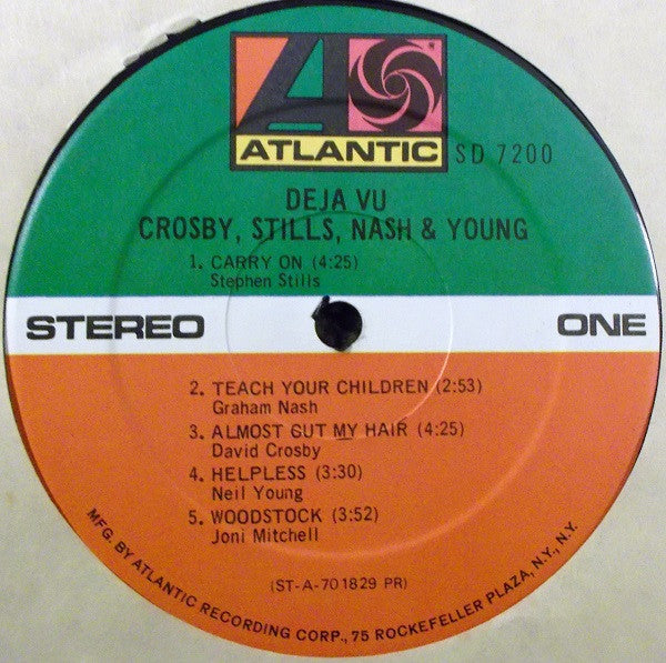 Crosby, Stills, Nash & Young : Déjà Vu (LP, Album, RE, PR;)