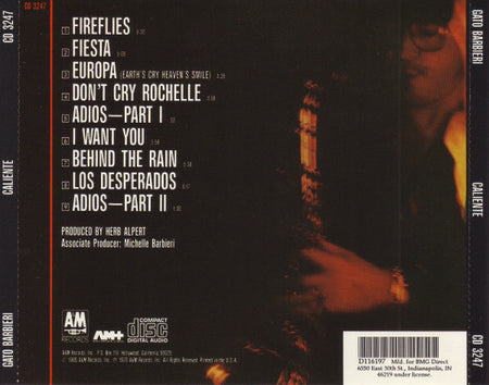 Gato Barbieri : Caliente! (CD, Album, Club, RE)