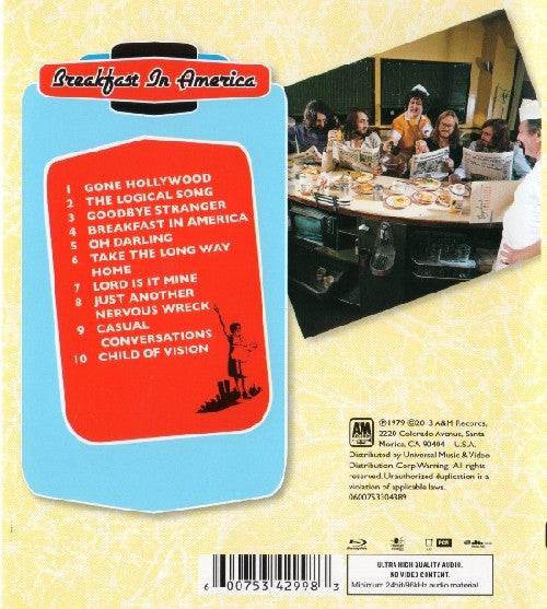 Supertramp : Breakfast In America (Blu-ray, Blu-ray-A, Album, RE)