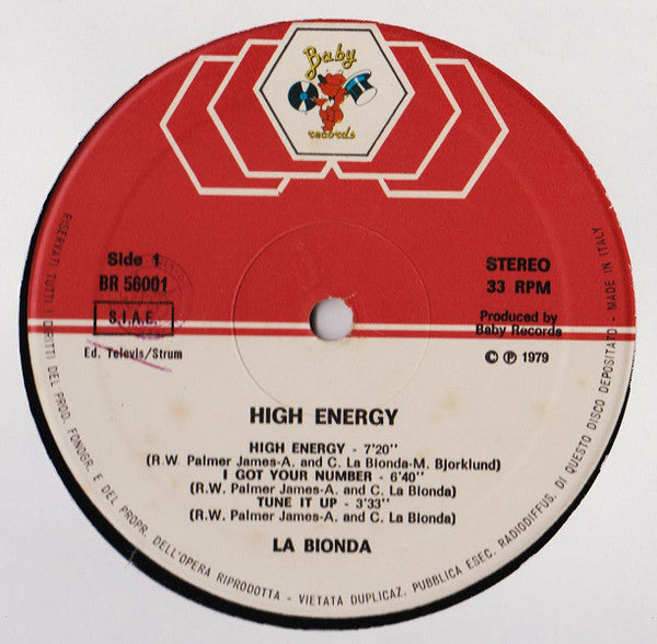 La Bionda : High Energy (LP, Album)
