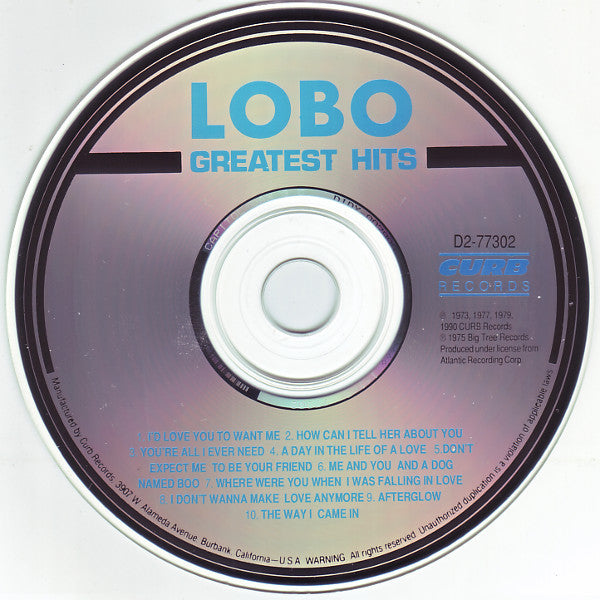 Lobo (3) : Greatest Hits (CD, Comp)
