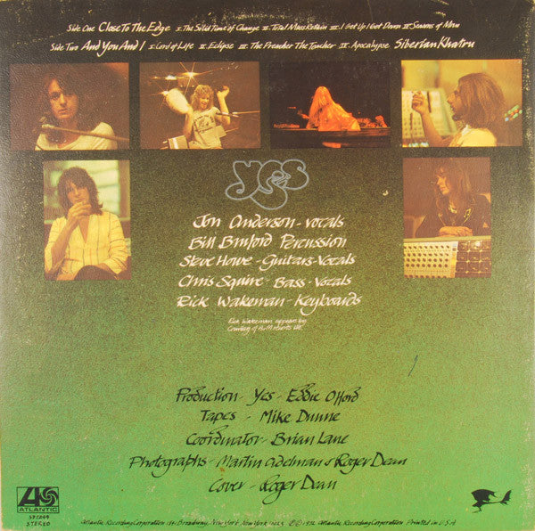 Yes : Close To The Edge (LP, Album, SP-)