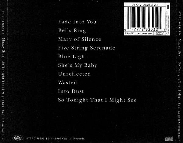 Mazzy Star : So Tonight That I Might See (CD, Album, RP)