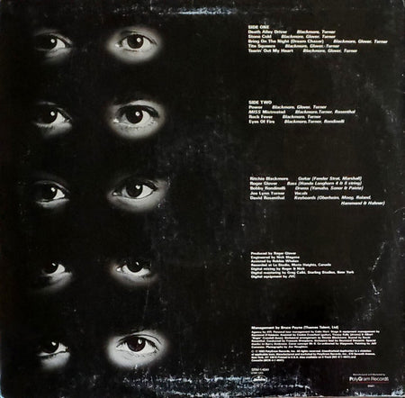 Rainbow : Straight Between The Eyes (LP, Album, PRC)