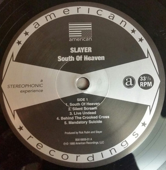 Slayer : South Of Heaven (LP, Album, RE, RM, 180)