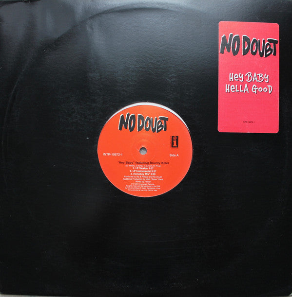 No Doubt : Hey Baby / Hella Good (12", Promo)