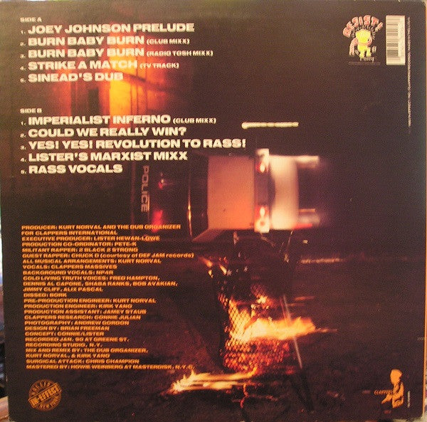 2 Black 2 Strong MMG : Burn Baby Burn (12", EP)