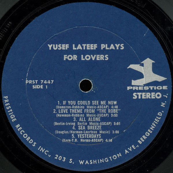 Yusef Lateef : Plays For Lovers (LP, Comp, RM)