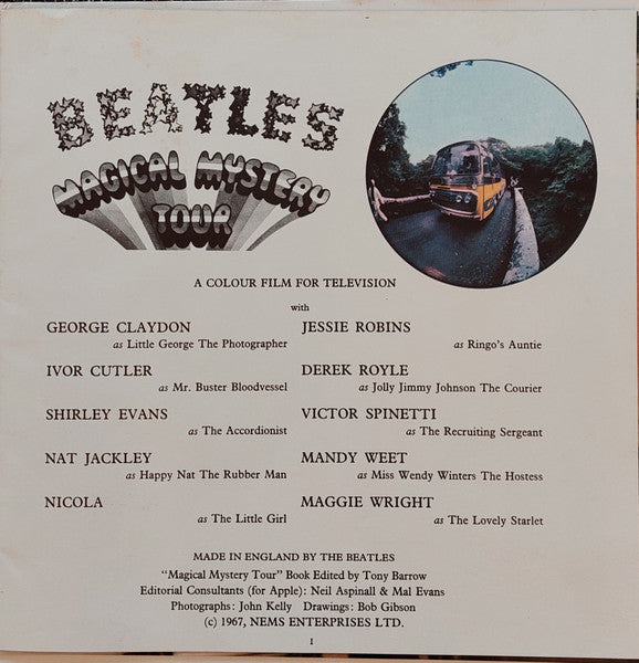 The Beatles : Magical Mystery Tour (LP, Album, Jac)