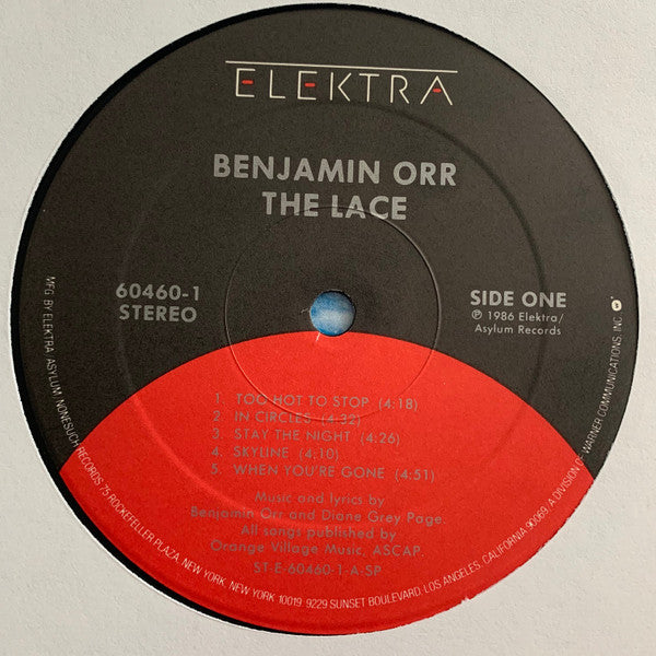 Benjamin Orr : The Lace (LP, Album)