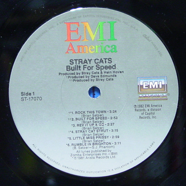 Stray Cats : Built For Speed (LP, Album, Comp)