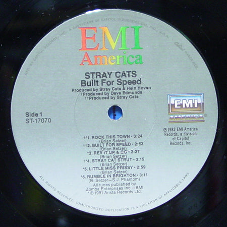 Stray Cats : Built For Speed (LP, Album, Comp)
