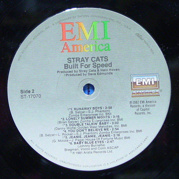 Stray Cats : Built For Speed (LP, Album, Comp)