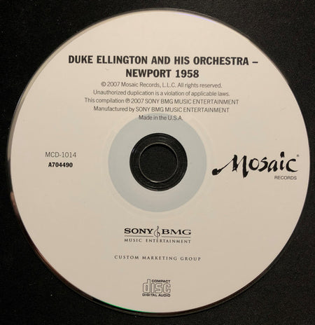 Duke Ellington And His Orchestra : Newport 1958 (CD, Album, Mono, RE, RM)