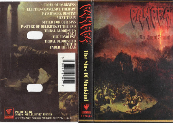 Cancer (3) : The Sins Of Mankind (Cass, Album)