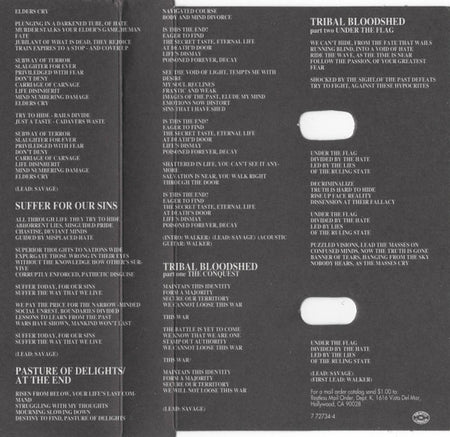 Cancer (3) : The Sins Of Mankind (Cass, Album)