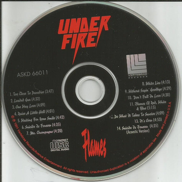Under Fire : Flames (CD, Album)