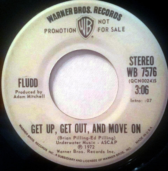 Fludd : Get Up, Get Out, And Move On (7", Promo)