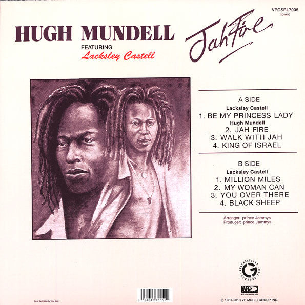Hugh Mundell Featuring Lacksley Castell : Jah Fire (LP, RE)