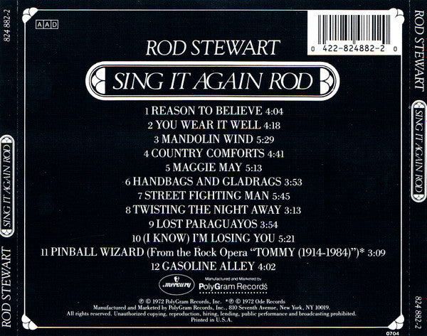 Rod Stewart : Sing It Again Rod (CD, Comp, RE)